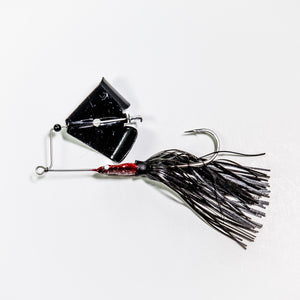 Head Knocker Red/Black/Black Blade – Crock-O-Gator Bait Company