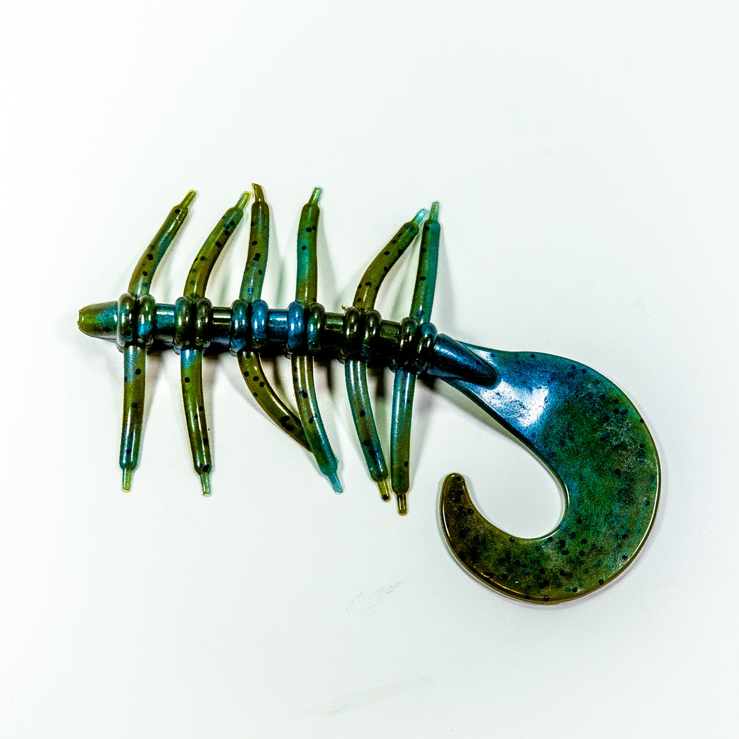Swamp Bug Sr - Green Pumpkin/Blue Swirl – Crock-O-Gator Bait Company