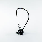 Shaker Football Head-Black-1/4 oz
