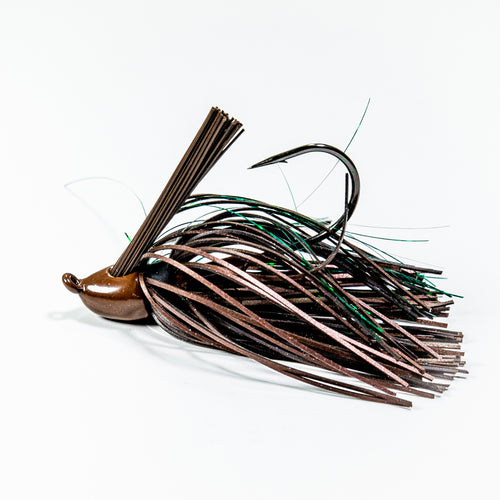 Zapper Jig - Brown w/Green Tinsel